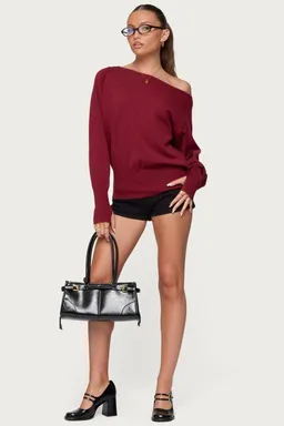 Sweater oversize con hombros descubiertos de Edikted en Buzos y Sweaters para argentina