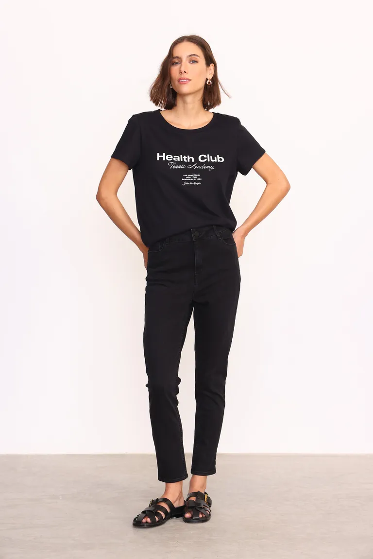 Pantalones skinny de tiro alto negros para mujer de Yagmour en Pantalones para argentina