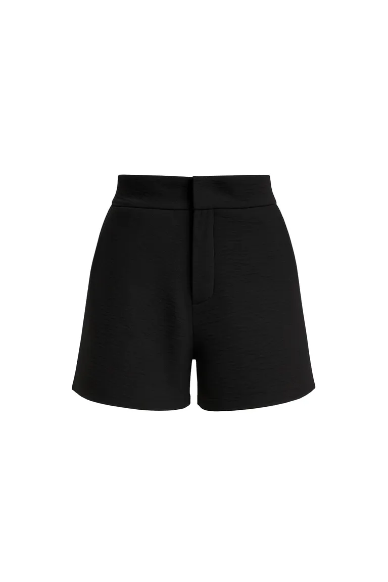 Shorts negro de twill con cierre y botón en la cintura para un estilo casual y cómodo de Naíma en Shorts para argentina