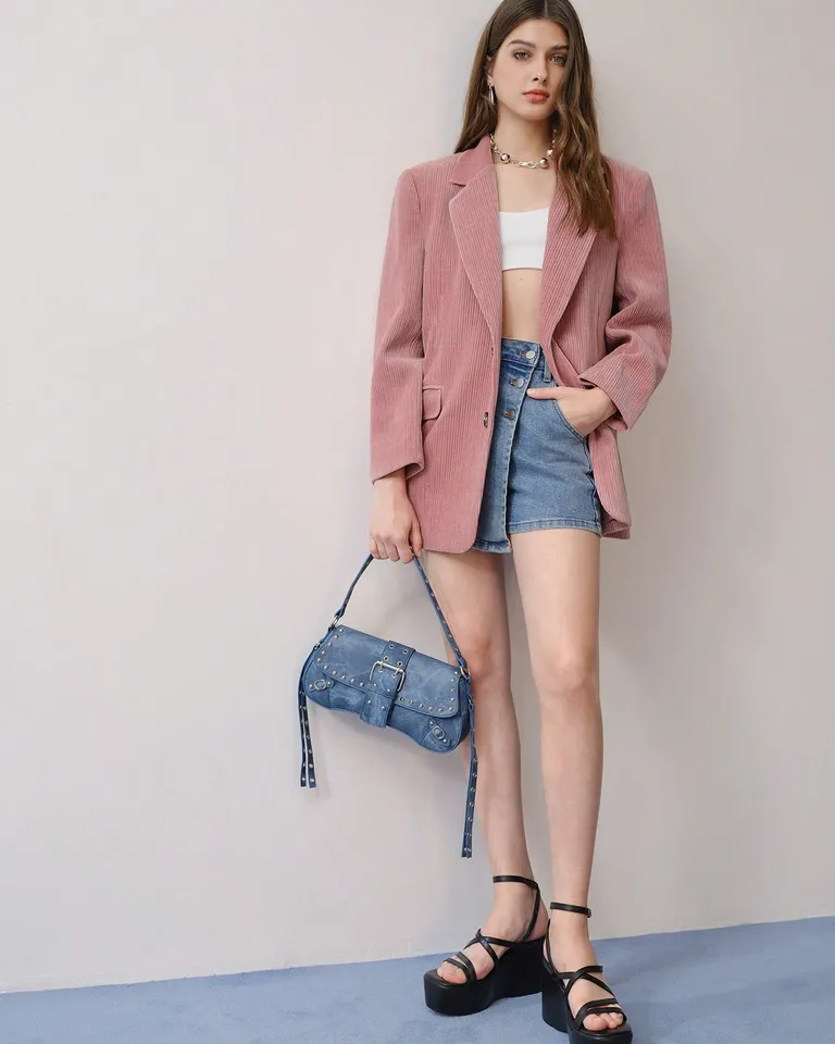 Blazer pana con solapa de Motf en Chaquetas para argentina