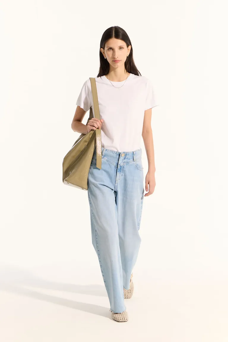 Remera básica de escote redondo en algodón premium peruano de Portsaid en Remeras para argentina