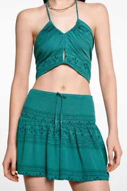 Falda pantalón estampada de Mango Teen en Faldas para argentina