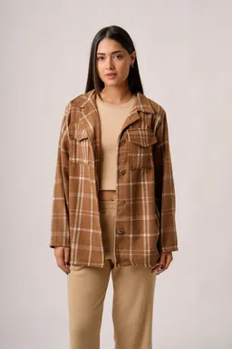Saco mediano paño cuadrille mavi de Akwara en Chaquetas para argentina