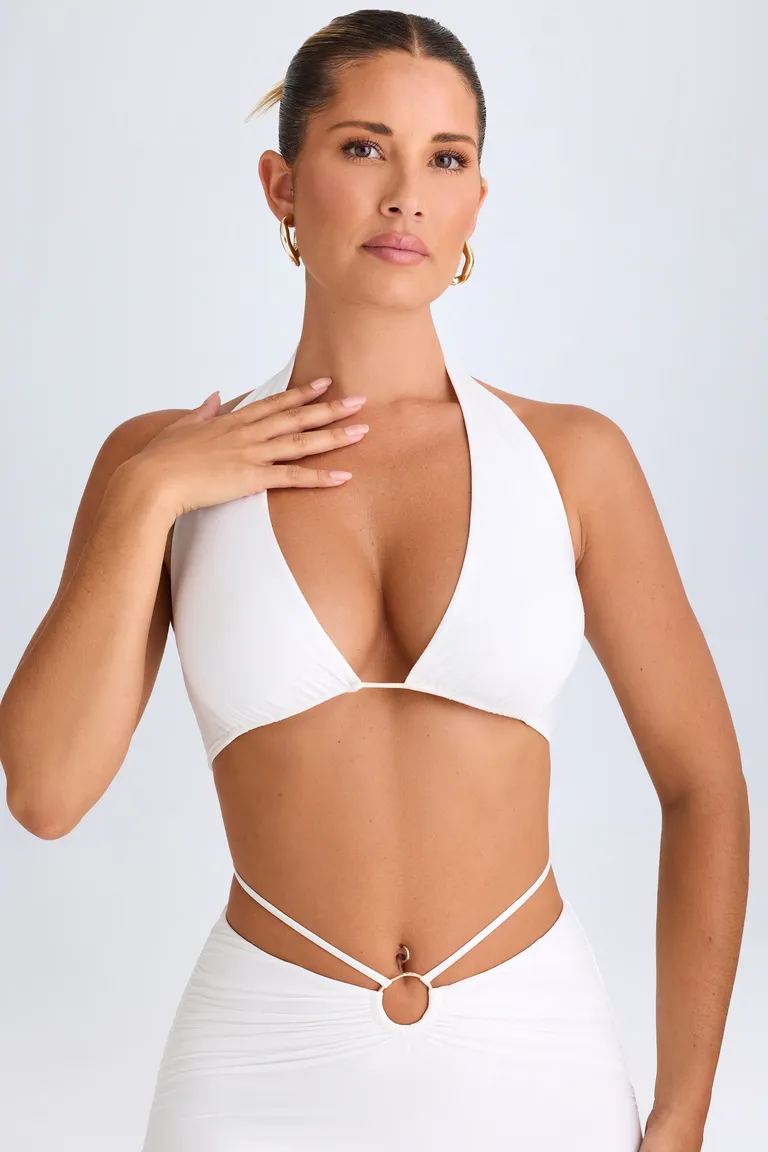 Crop top halter con abertura de Oh Polly en Swimwear y Beachwear para argentina