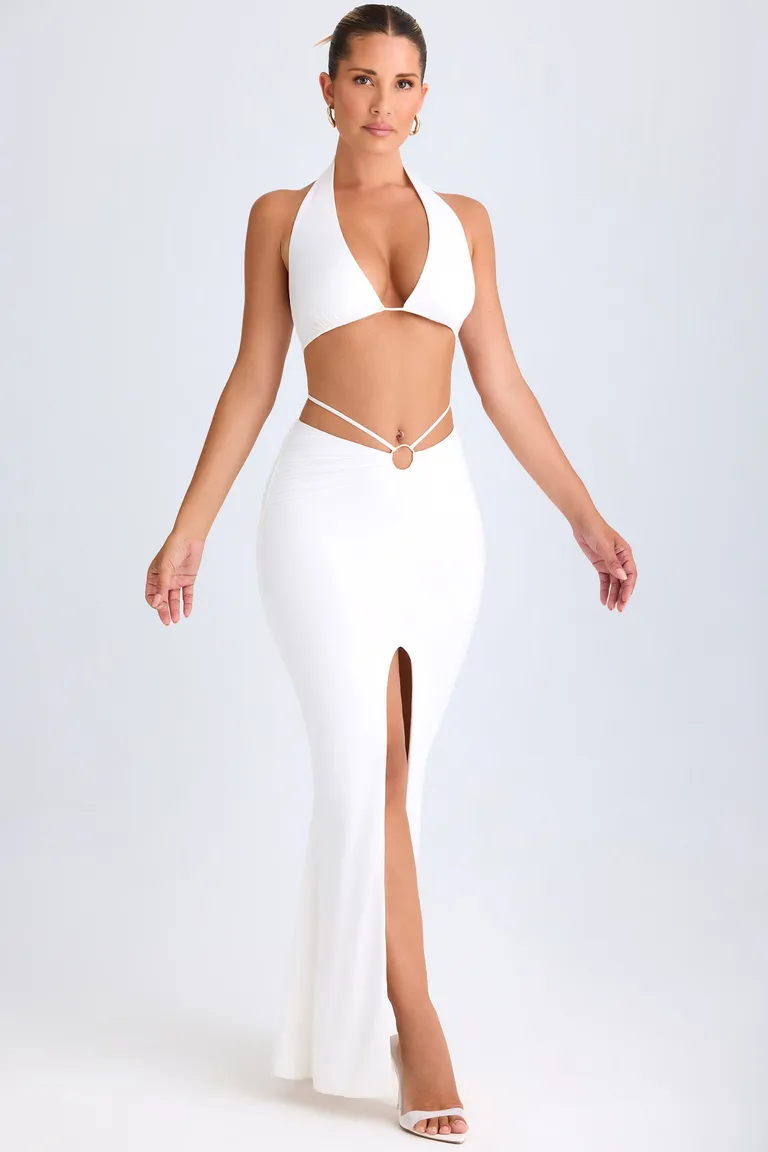 Crop top halter con abertura de Oh Polly en Swimwear y Beachwear para argentina