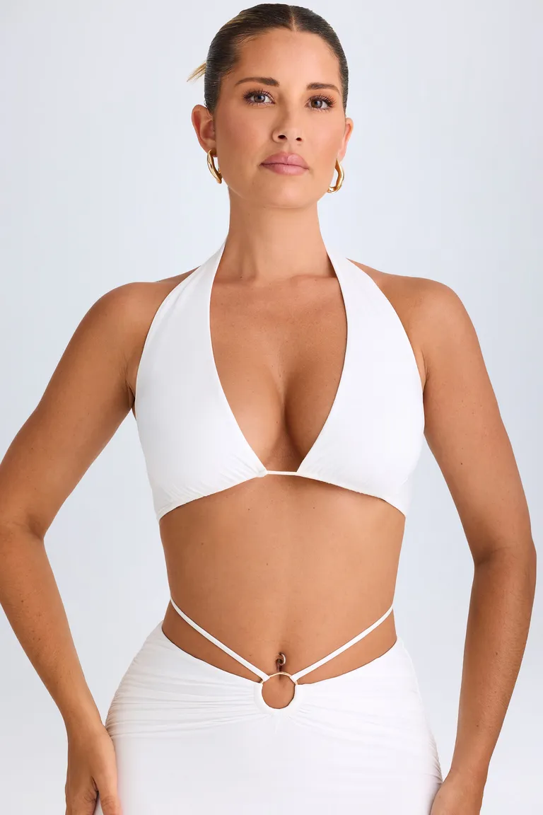 Crop top halter con abertura de Oh Polly en Swimwear y Beachwear para argentina
