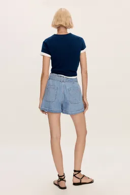 Shorts jean con cinturón de Mango en Shorts para argentina