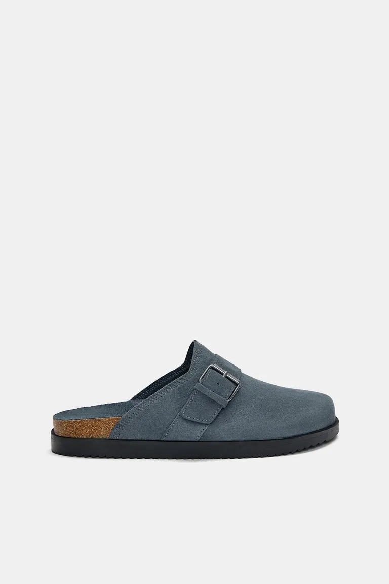 Zuecos hebilla cuero de Pull&Bear en Sandalias y Ojotas para argentina