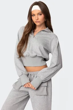 Top cierre bailey terry francés de Edikted en Buzos y Sweaters para argentina