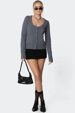 Cardigan tejido daphnee de Edikted en Buzos y Sweaters para argentina