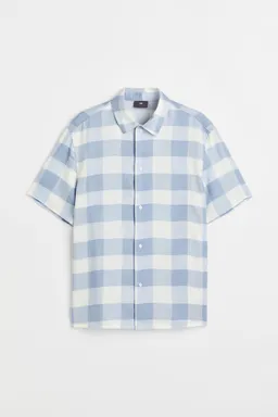 Camisa lyocell manga corta de H&M en Camisas para argentina