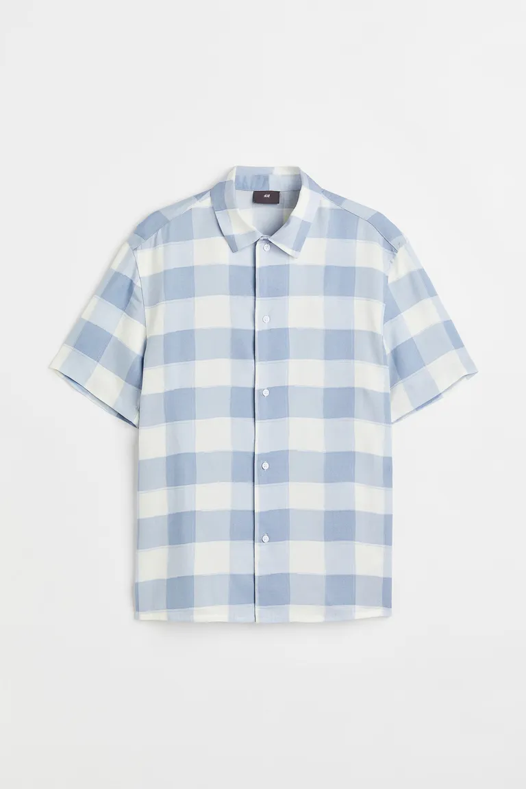 Camisa lyocell manga corta de H&M en Camisas para argentina