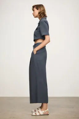 Camisa lyocell crop de Mango en Camisas para argentina