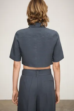 Camisa lyocell crop de Mango en Camisas para argentina
