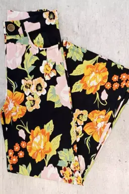 Wide leg estampado bengalina de Monaliza Plus en Pantalones para argentina