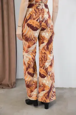Wide leg estampado bengalina de Monaliza Plus en Pantalones para argentina