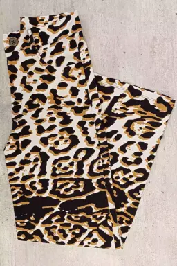 Wide leg estampado bengalina de Monaliza Plus en Pantalones para argentina