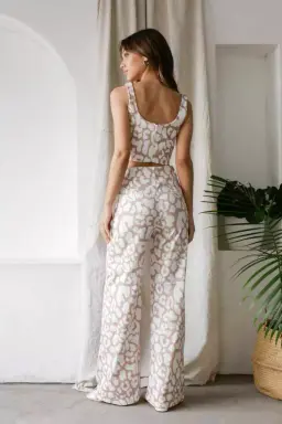 Wide leg estampado bengalina de Monaliza Plus en Pantalones para argentina