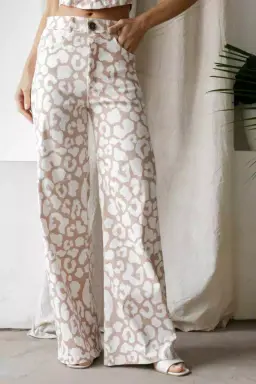 Wide leg estampado bengalina de Monaliza Plus en Pantalones para argentina