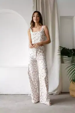 Wide leg estampado bengalina de Monaliza Plus en Pantalones para argentina