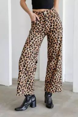 Wide leg estampado bengalina de Monaliza Plus en Pantalones para argentina