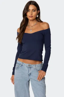 Nattie top hombros descubiertos cuello de Edikted en Tops para argentina