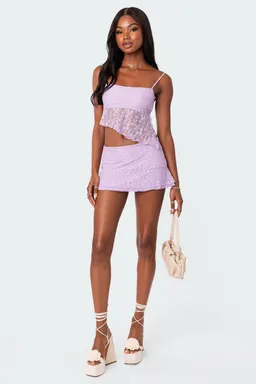 Musculosa encaje espalda abierta lyra de Edikted en Tops para argentina