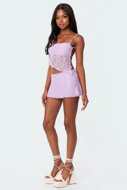 Musculosa encaje espalda abierta lyra de Edikted en Tops para argentina