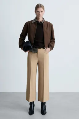 Pantalón wideleg con pinzas de Mango en Pantalones para argentina