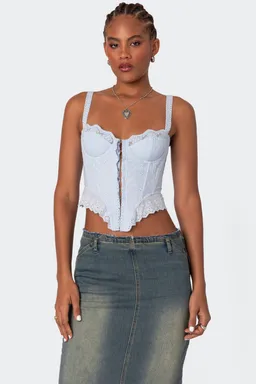 Corset ojalillos de Edikted en Tops para argentina