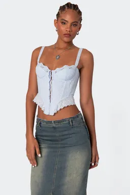 Corset ojalillos de Edikted en Tops para argentina