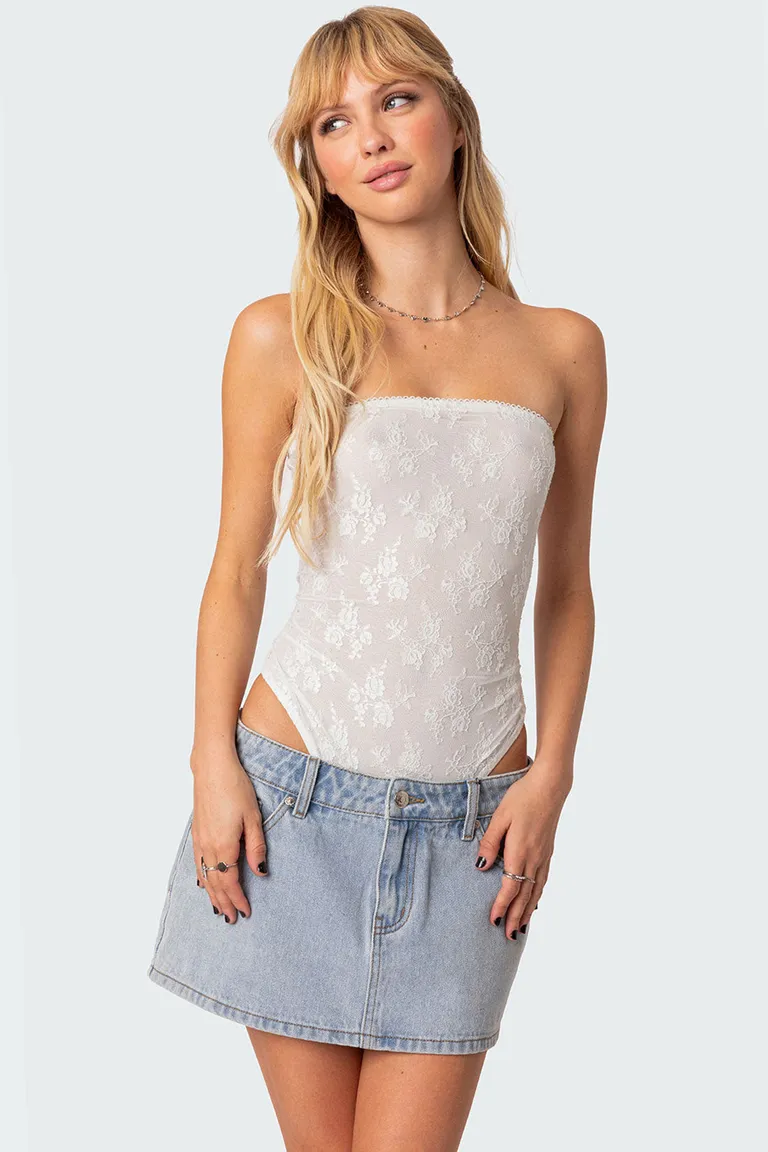 Body encaje transparente alina de Edikted en Bodies para argentina