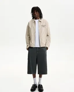Campera rayas con bordado de Bershka en Abrigos y Camperas para argentina