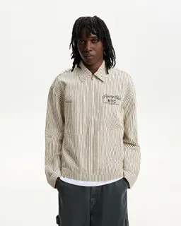 Campera rayas con bordado de Bershka en Abrigos y Camperas para argentina