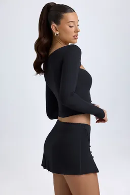 Minifalda modal detalle botones tiro bajo de Oh Polly en Faldas para argentina