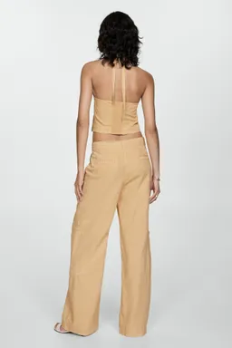 Pantalón lyocell ajustable de Mango en Pantalones para argentina