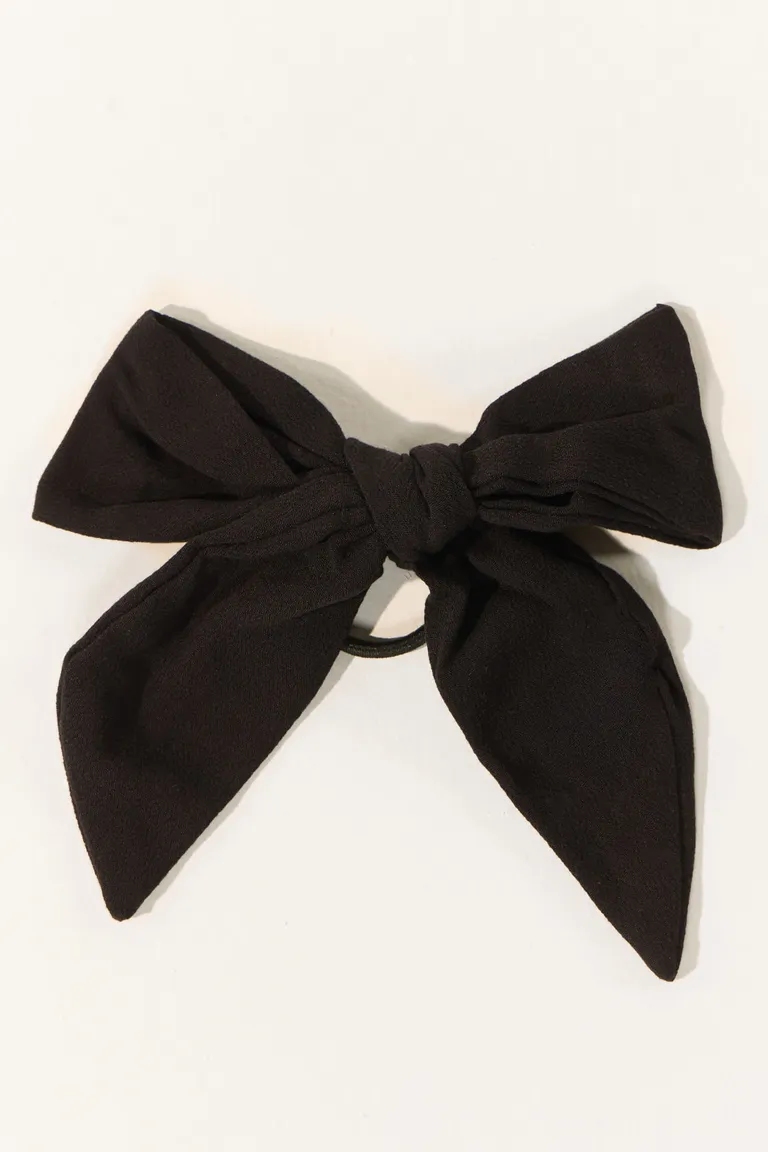 Scrunchie con moño grande para cabello diseño clásico con lazo de Cuesta Blanca en Bijouterie para argentina