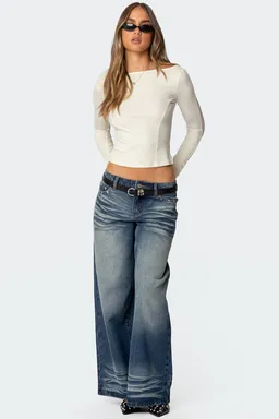 Top nikola cuello barco ribbed de Edikted en Tops para argentina
