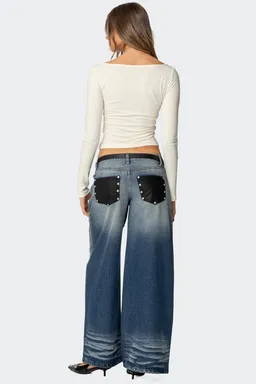 Top nikola cuello barco ribbed de Edikted en Tops para argentina
