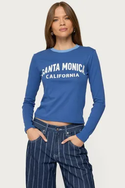 Remera manga larga santa mónica de Edikted en Buzos y Sweaters para argentina
