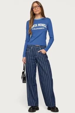 Remera manga larga santa mónica de Edikted en Buzos y Sweaters para argentina