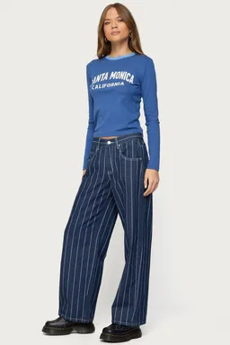 Remera manga larga santa mónica de Edikted en Buzos y Sweaters para argentina