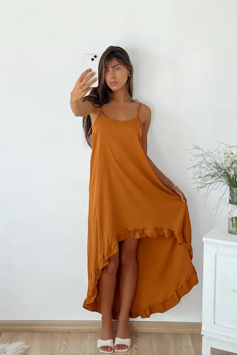 Vestido Irregular Volado de Benka en Vestidos para argentina