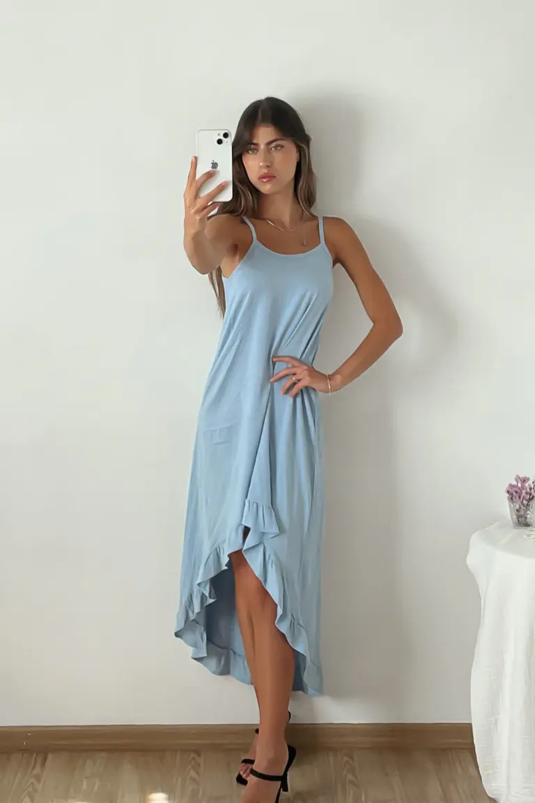 Vestido Irregular Volado de Benka en Vestidos para argentina