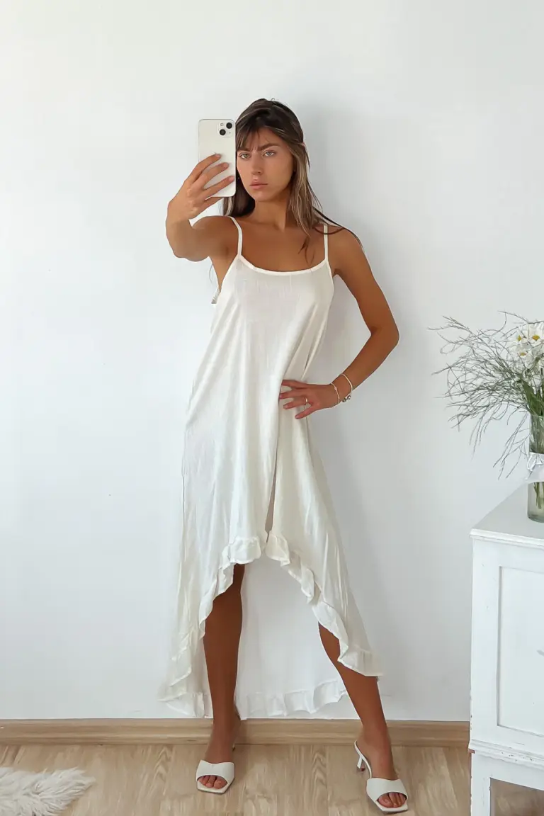 Vestido Irregular Volado de Benka en Vestidos para argentina
