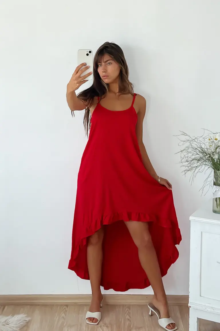 Vestido Irregular Volado de Benka en Vestidos para argentina