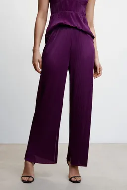 Pantalón palazzo plisado de Mango en Pantalones para argentina
