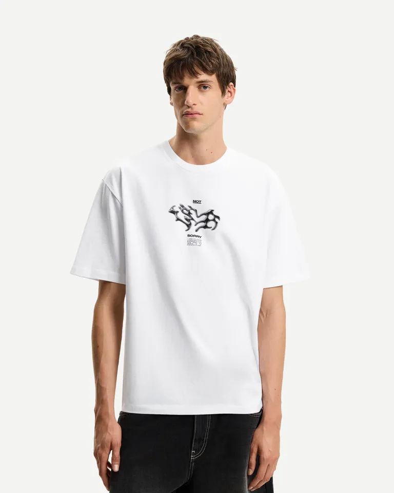 Remera manga corta estampada de Bershka en Remeras y Polos para argentina