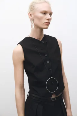 Chaleco traje mezcla lana de Mango en Chalecos para argentina