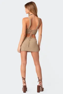 Mini falda crochet baeside de Edikted en Shorts para argentina